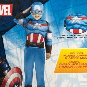Captain America Kids Costume - Blue, Red, White